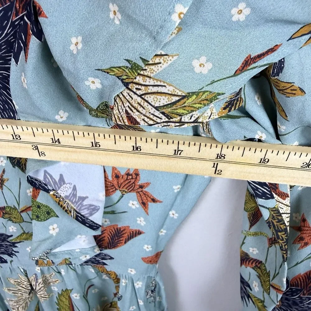 Spartina 449 Millie Ruffle Dress Women's Sz XS Riverside Station Vintage Floral - Picture 8 of 10